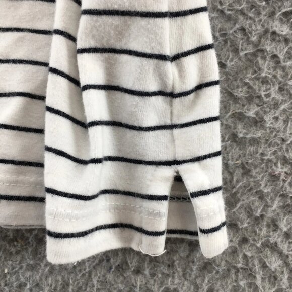 Ralph Lauren Sleeveless Polo Shirt Womens L White Blue Collared Striped Casual - Picture 8 of 14